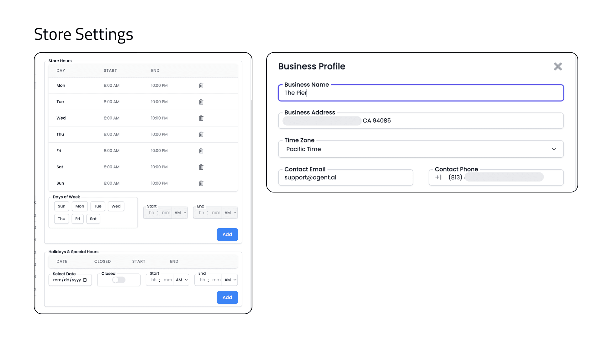 Ogent dashboard screenshot 7