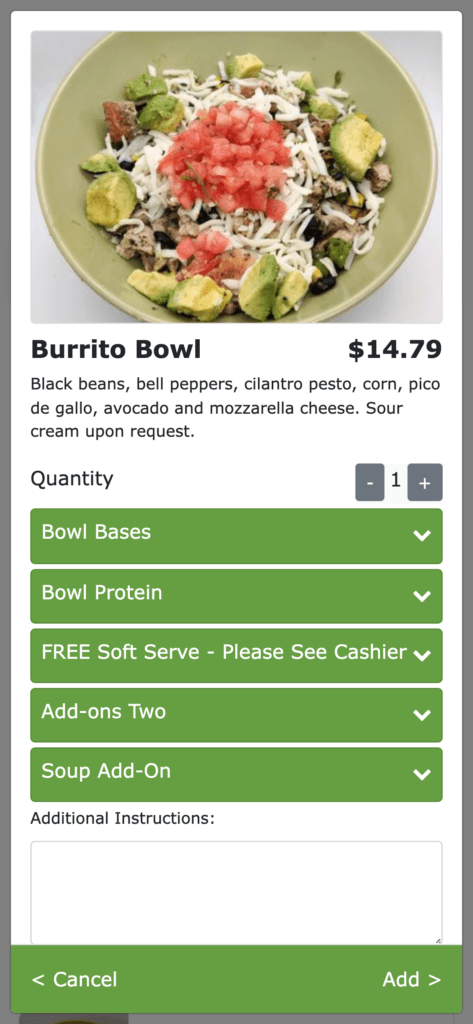 Ogent ordering portal screenshot