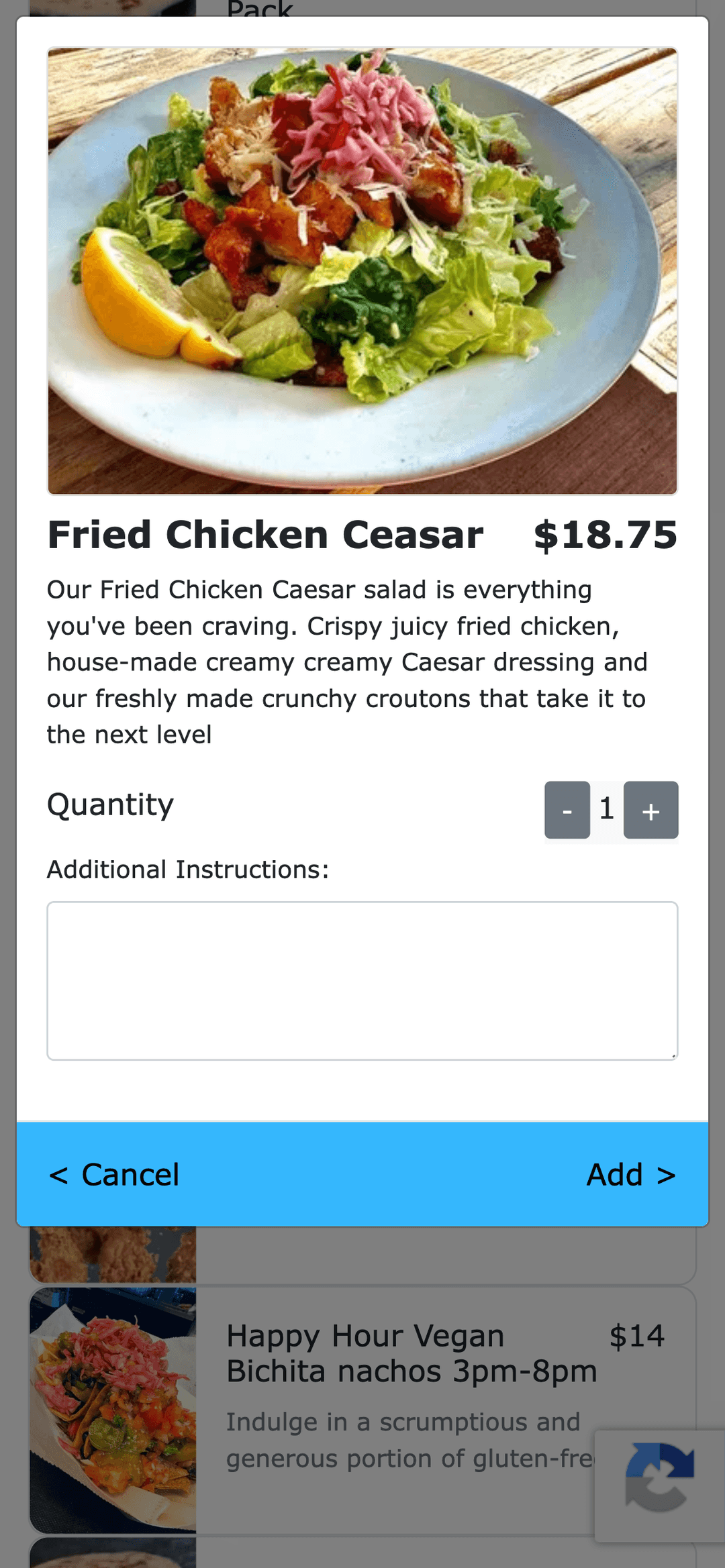 Ogent ordering portal screenshot